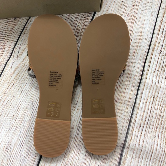 NWT Madewell tracie crisscross snake slide sandals - Picture 5 of 5